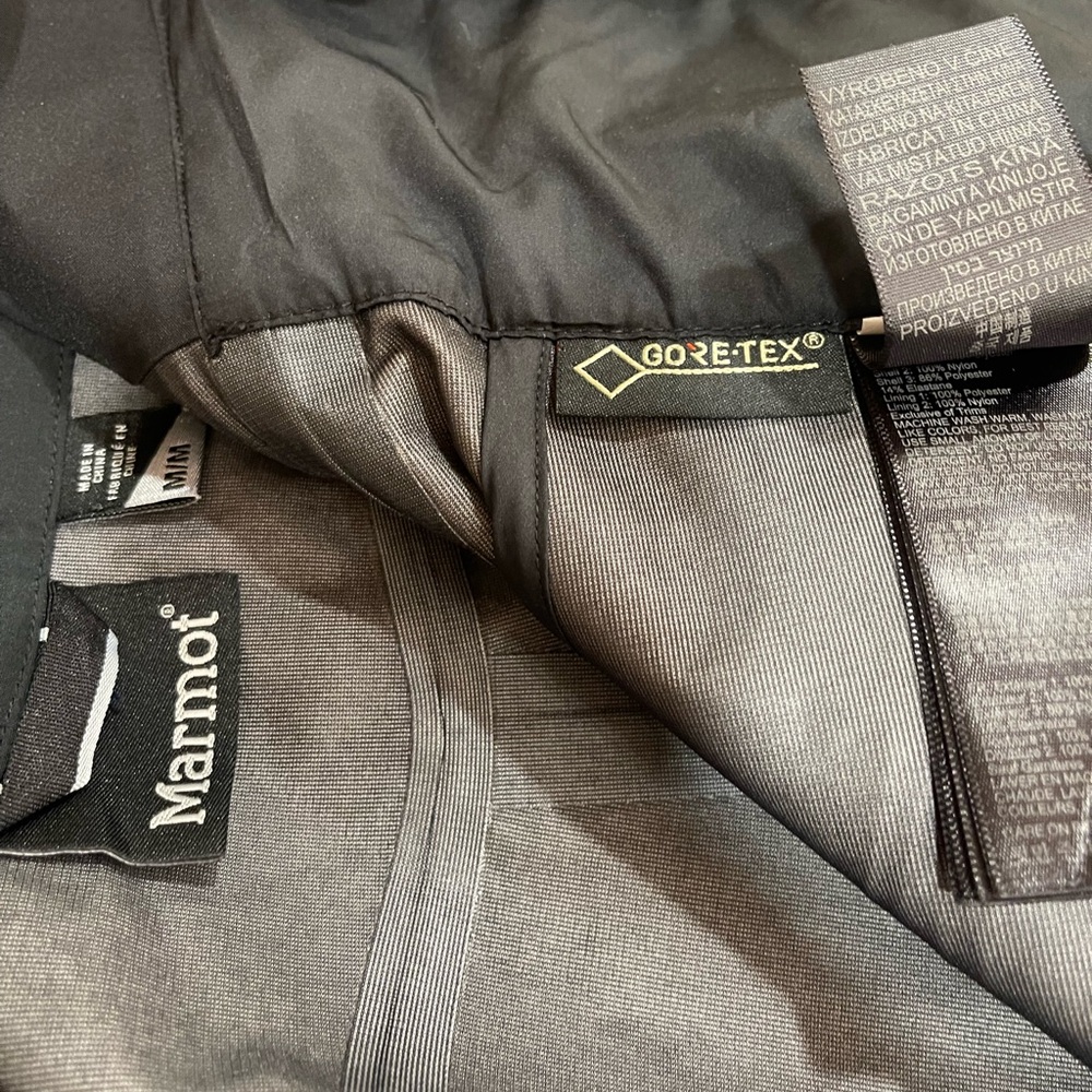 Marmot Snowbibs Gore/Tex Ski Shell Full Zip - Picture 2 of 2